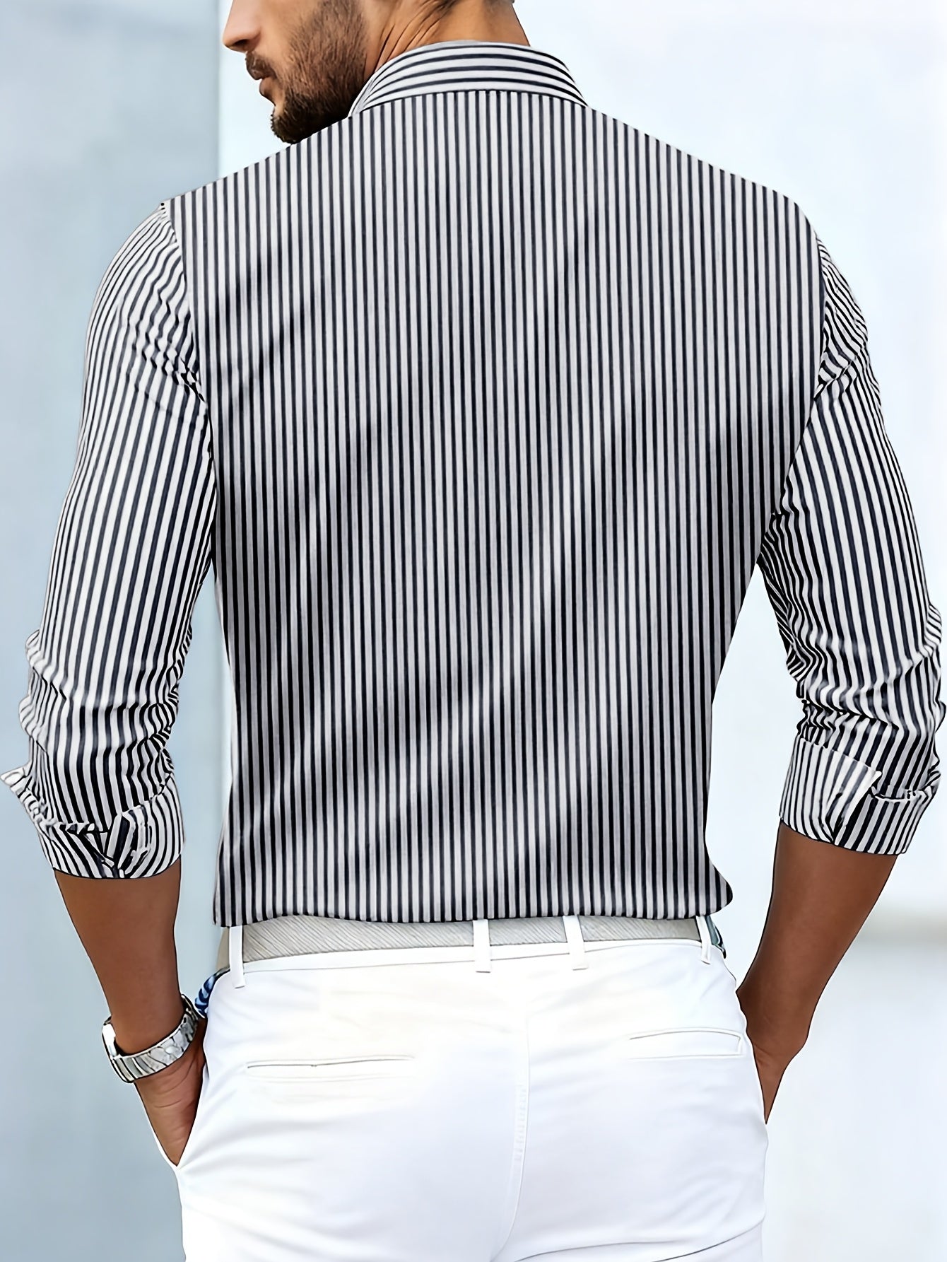 Emerson – Camicia da Uomo a Righe Vintage – Spazio Moda – vista 7