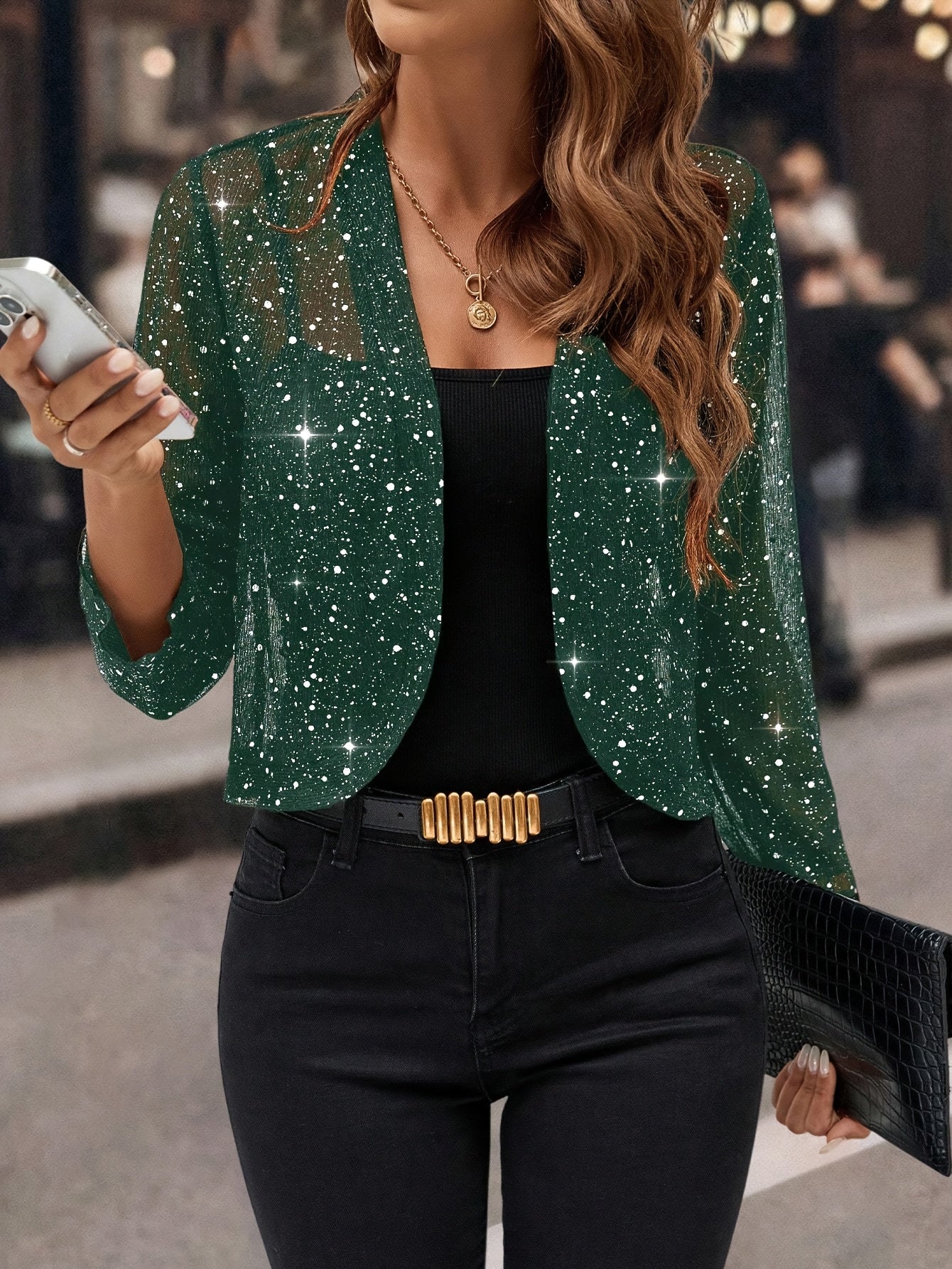 Giacca Corta Aperto sul Davanti – Spazio Moda – vista 2