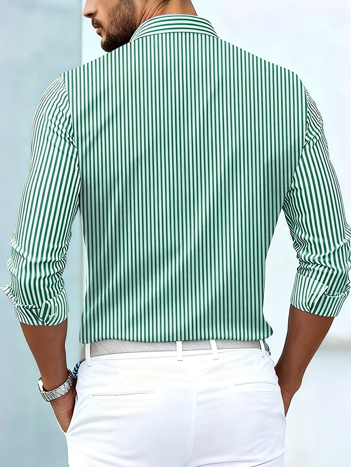 Emerson – Camicia da Uomo a Righe Vintage – Spazio Moda – vista 5