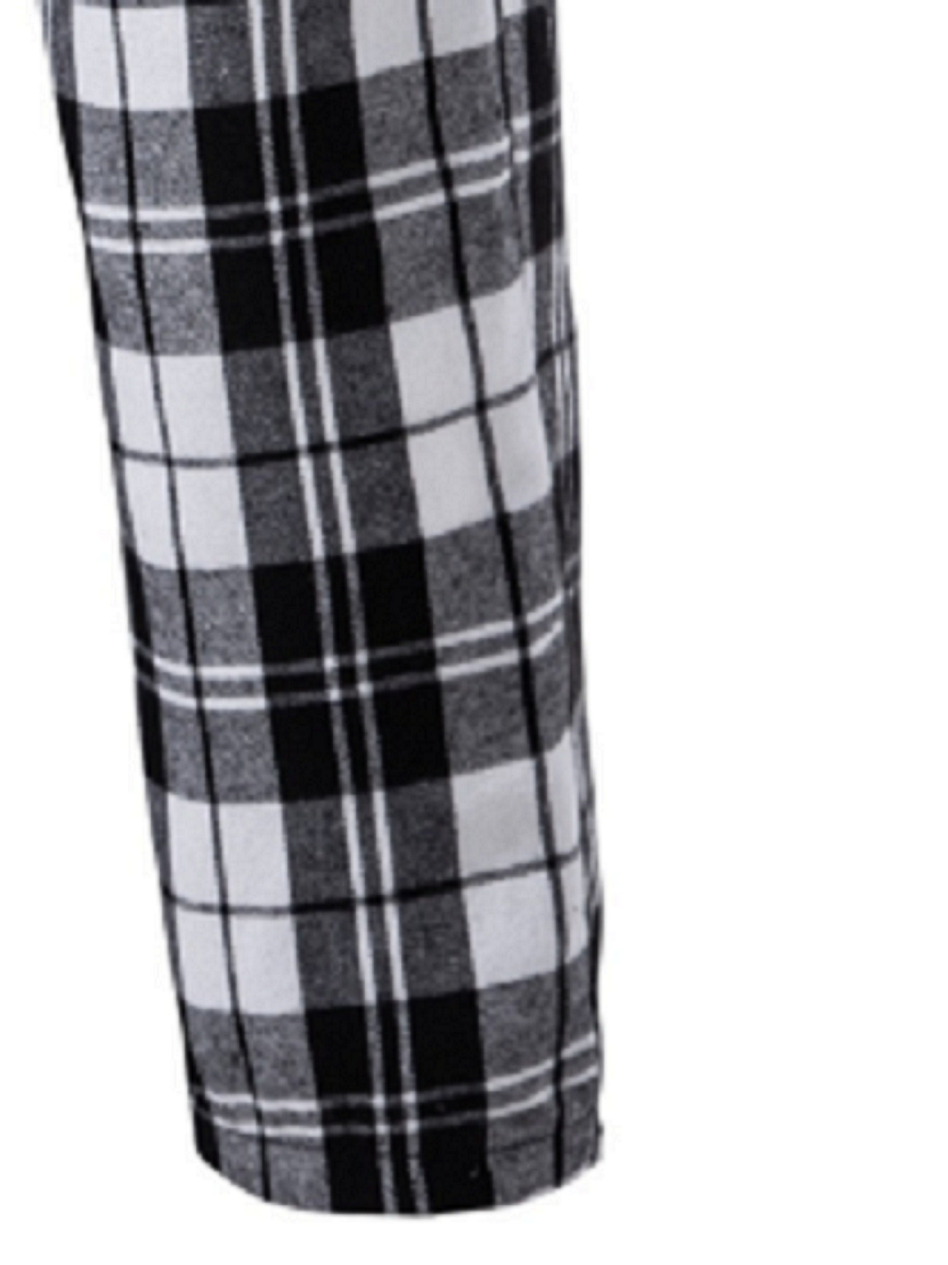 Pantaloni Morbidi con Elastico in Vita a Quadri – Spazio Moda – vista 5
