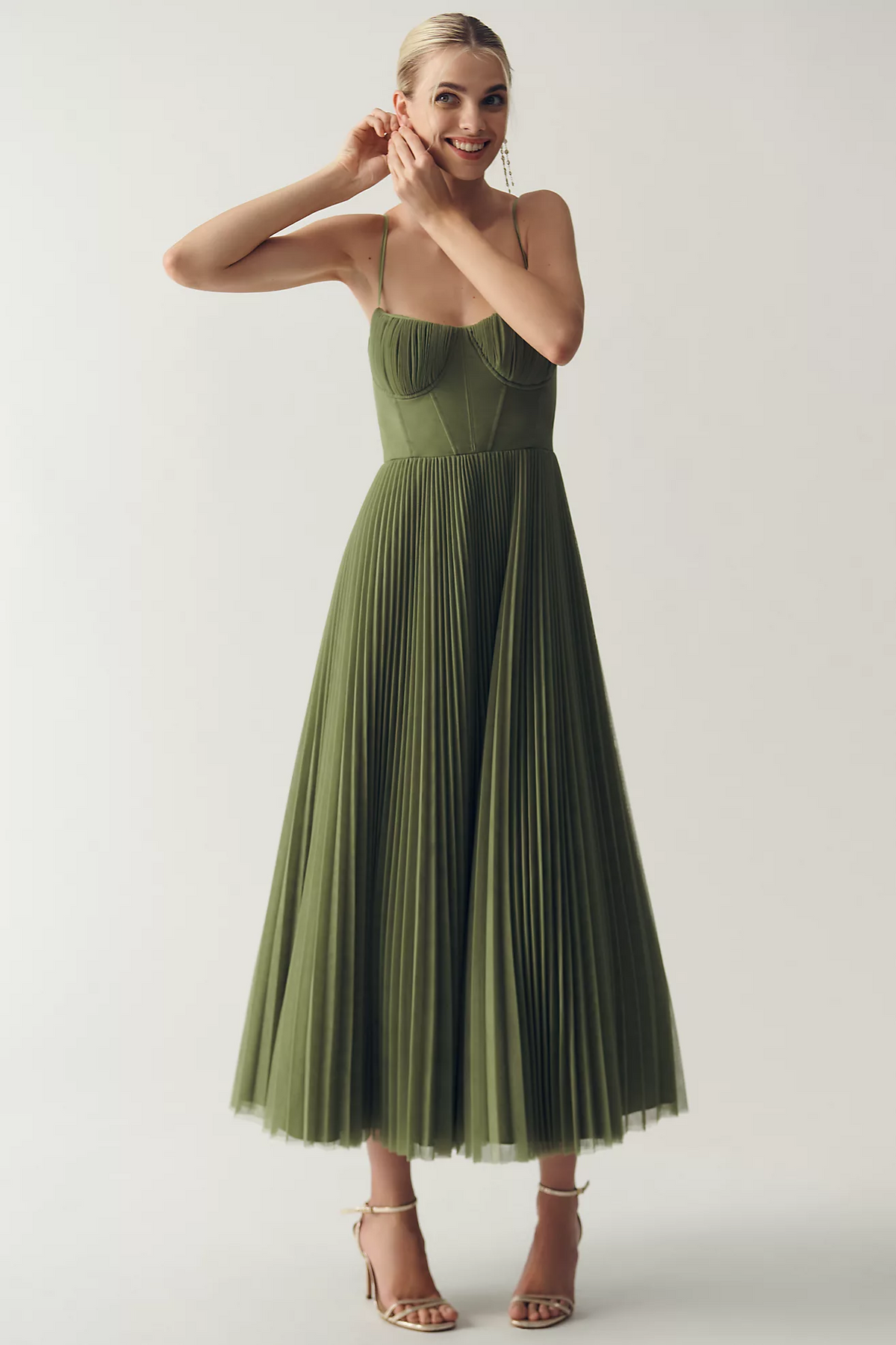 Tamara – Abito Midi con Corsetto Strutturato – Spazio Moda – vista 3