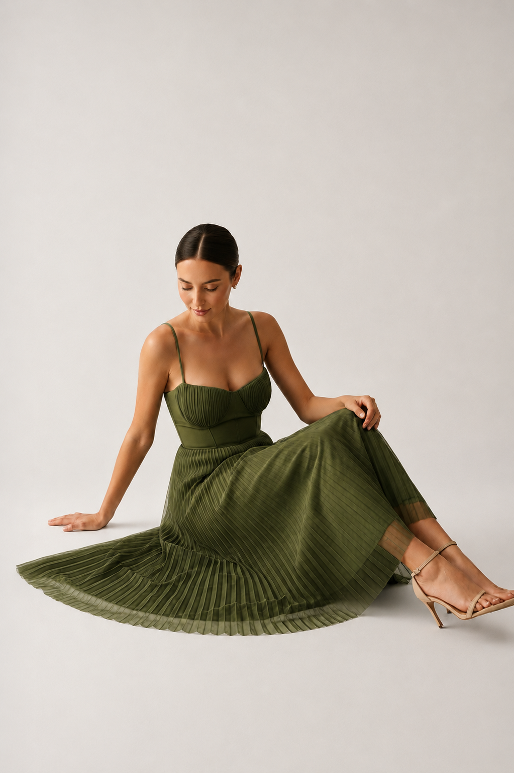 Tamara – Abito Midi con Corsetto Strutturato – Spazio Moda – vista 8