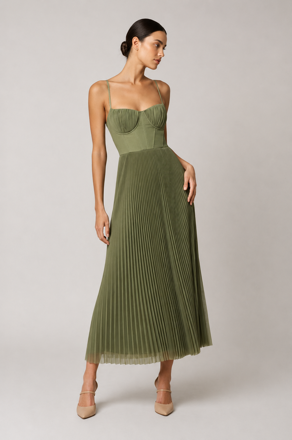 Tamara – Abito Midi con Corsetto Strutturato – Spazio Moda – vista 7