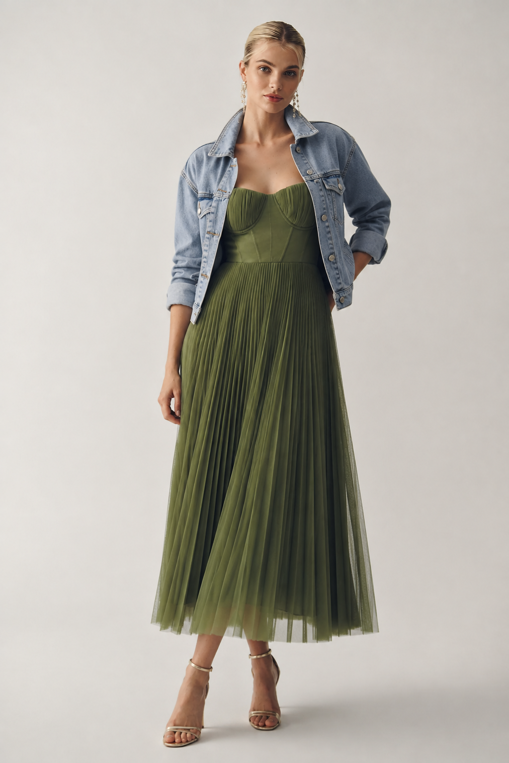Tamara – Abito Midi con Corsetto Strutturato – Spazio Moda – vista 2