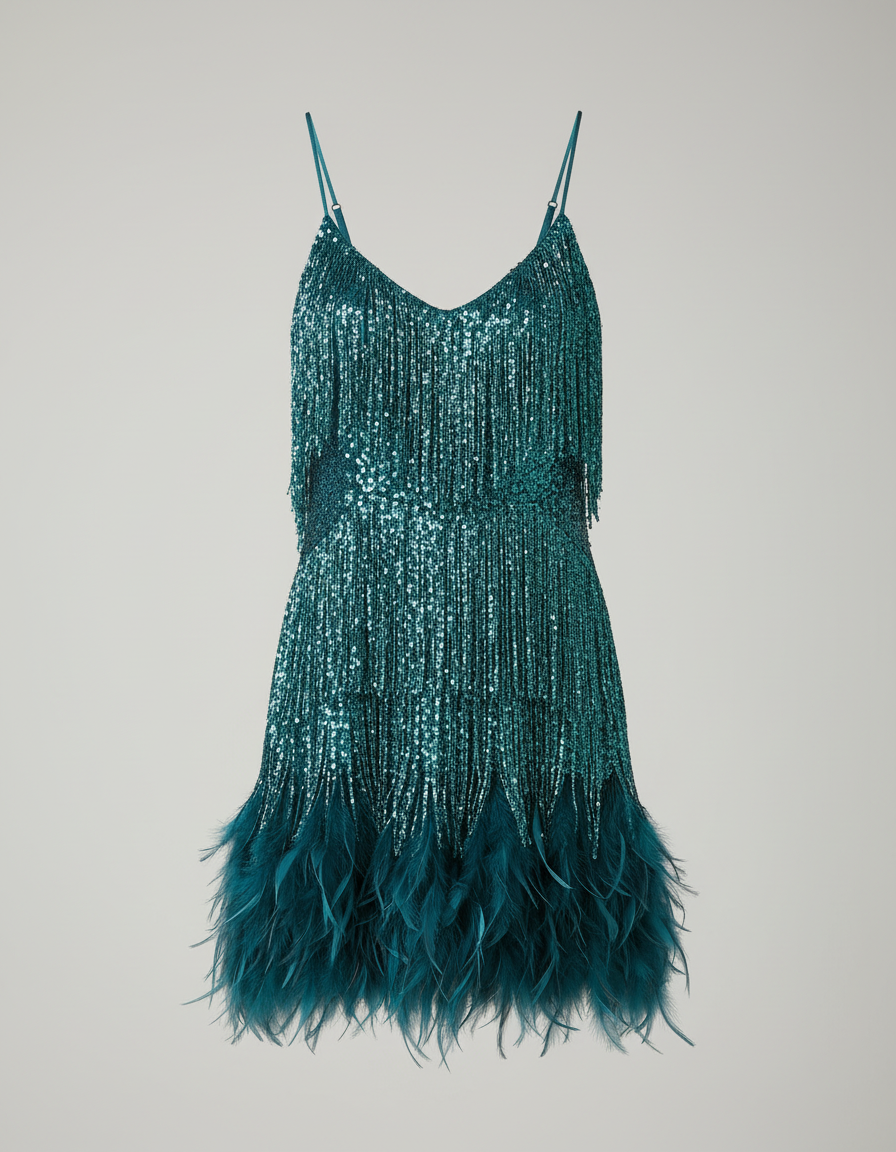 Abito Sartoriale con Paillettes – Spazio Moda – vista 6