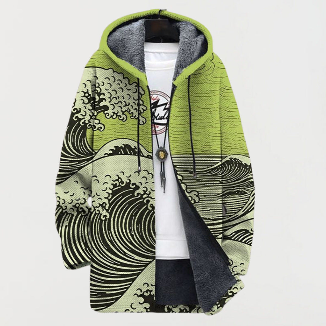 Felpa con Cappuccio Color Block in Pile – Spazio Moda – vista 6
