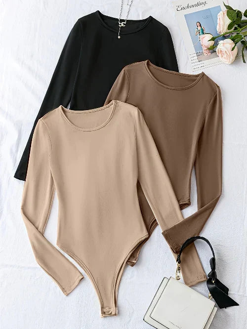 Top Aderente a Maniche Lunghe Girocollo – Spazio Moda – vista 6