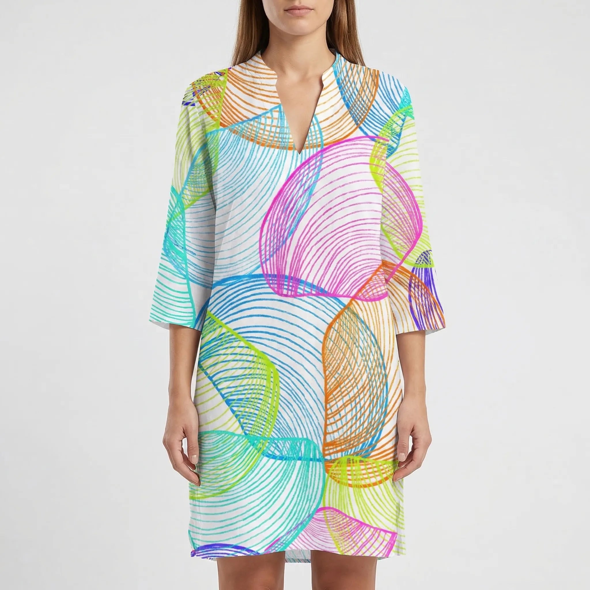 Abito con Collo Button-Down – Spazio Moda – vista 4