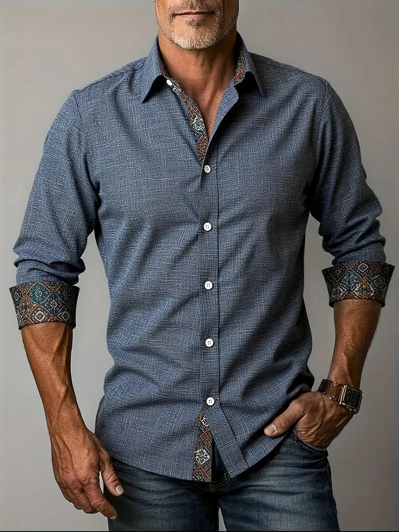 Camicia Sartoriale a Maniche Lunghe con Bottoni – Spazio Moda – vista 3