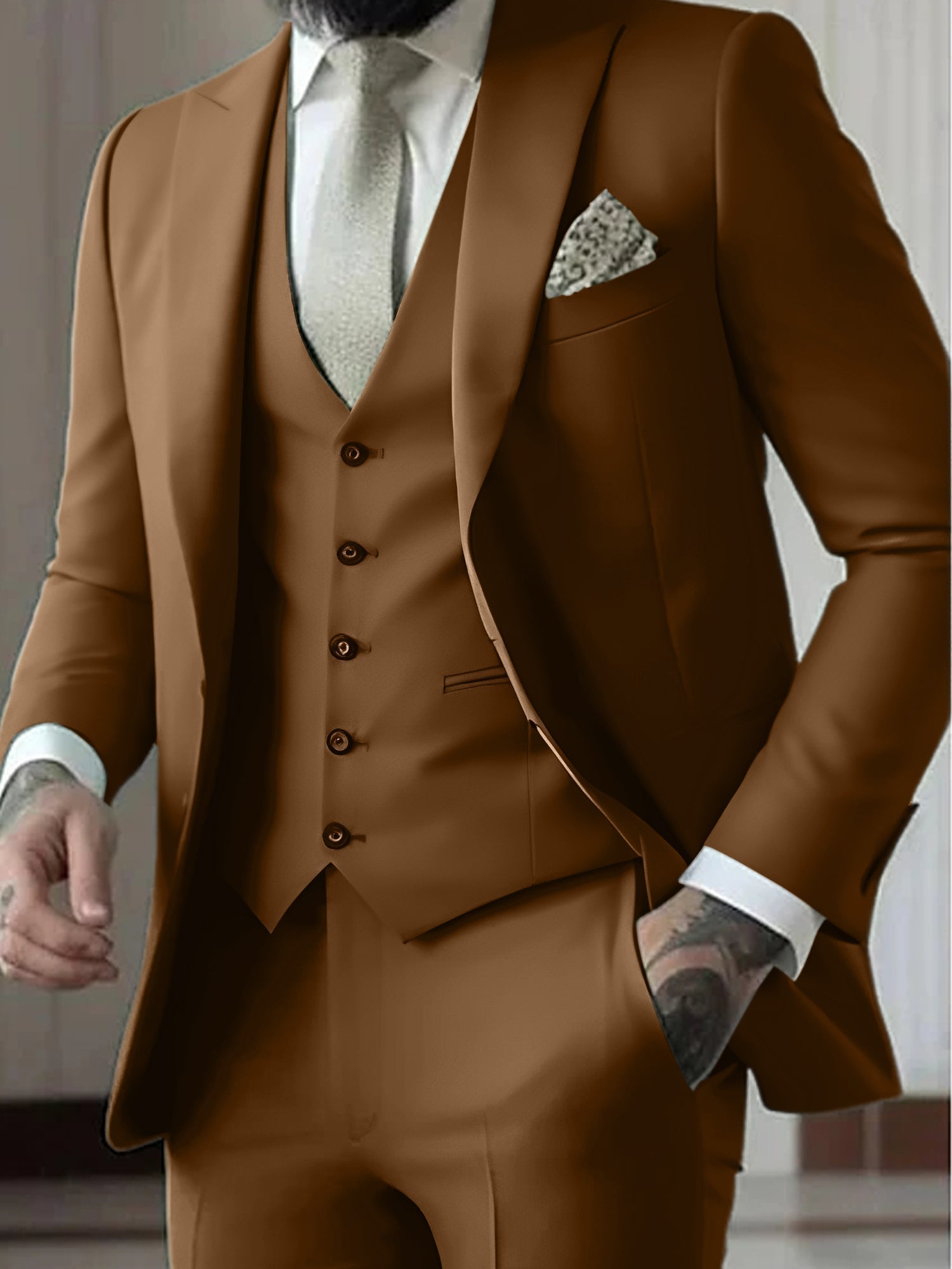 Completo Elegante Slim con Revers – Spazio Moda – vista 6