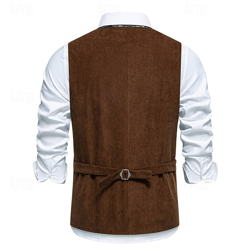 Gilet Monopetto Ricamato con Scollo a V – Spazio Moda – vista 3