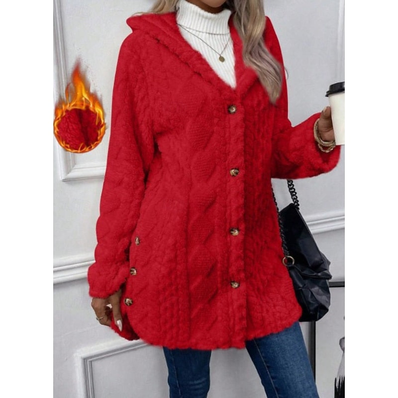 Giacca Testurizzata Morbida con Zip in Pile – Spazio Moda – vista 6