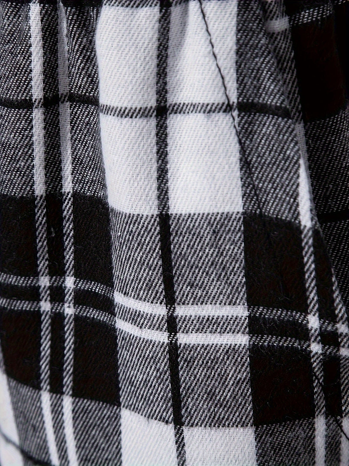 Pantaloni Morbidi con Elastico in Vita a Quadri – Spazio Moda – vista 6