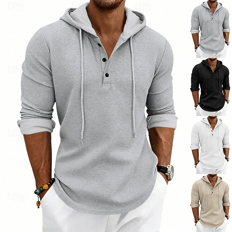 Camicia Morbida con Cappuccio a Maniche Lunghe – Spazio Moda