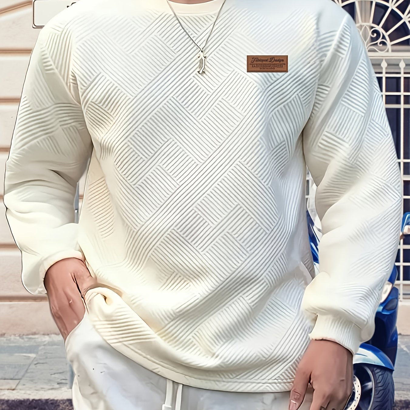 Pullover Testurizzato a Coste Girocollo – Spazio Moda