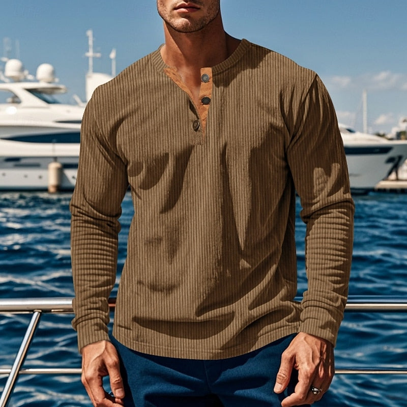 Camicia Aderente a Coste a Maniche Lunghe – Spazio Moda – vista 2