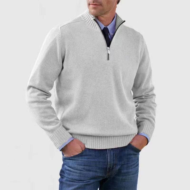 Maglione a Coste a Maniche Lunghe a Lupetto – Spazio Moda – vista 2