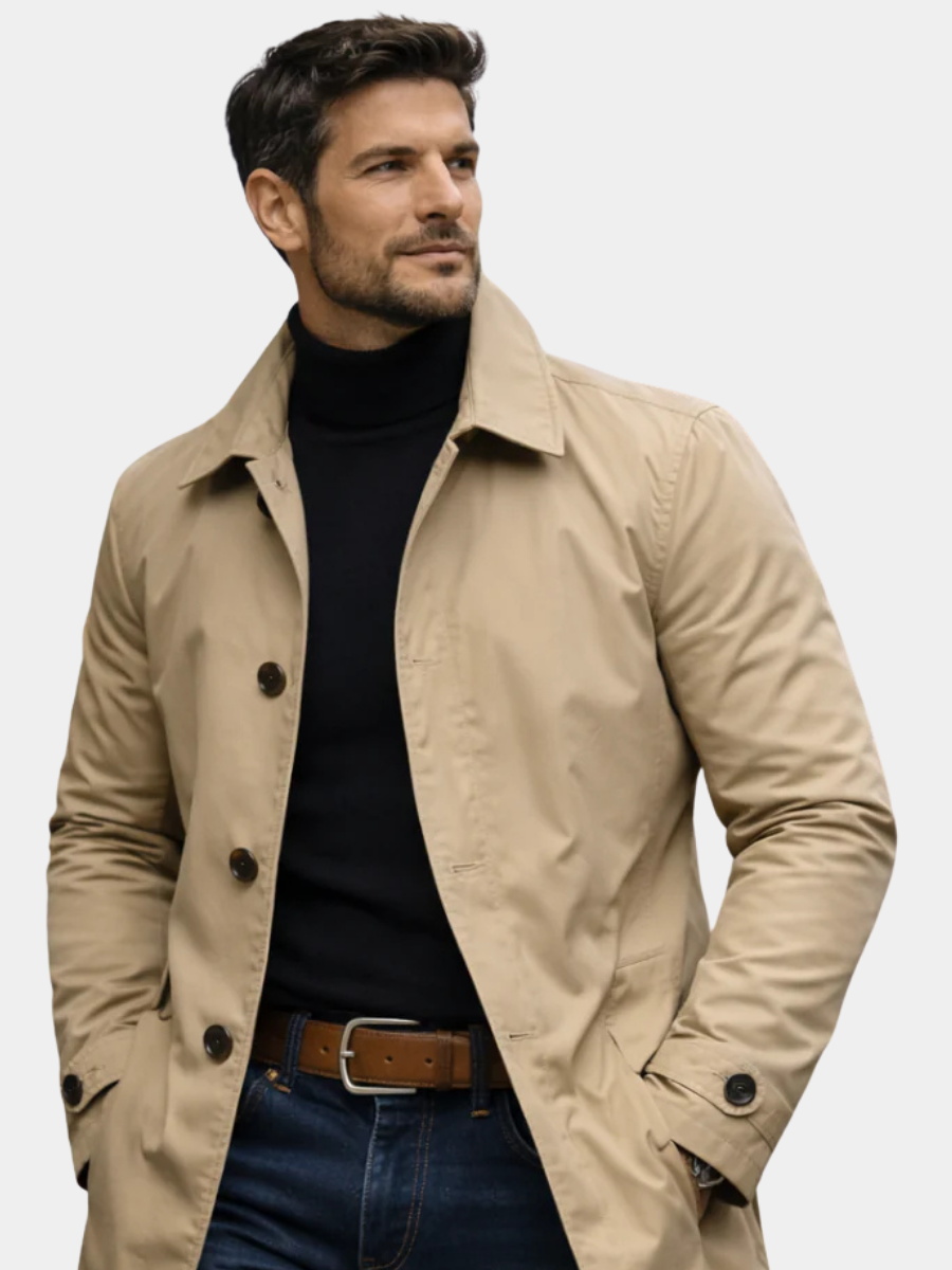 Cappotto Monopetto in Cotone – Spazio Moda
