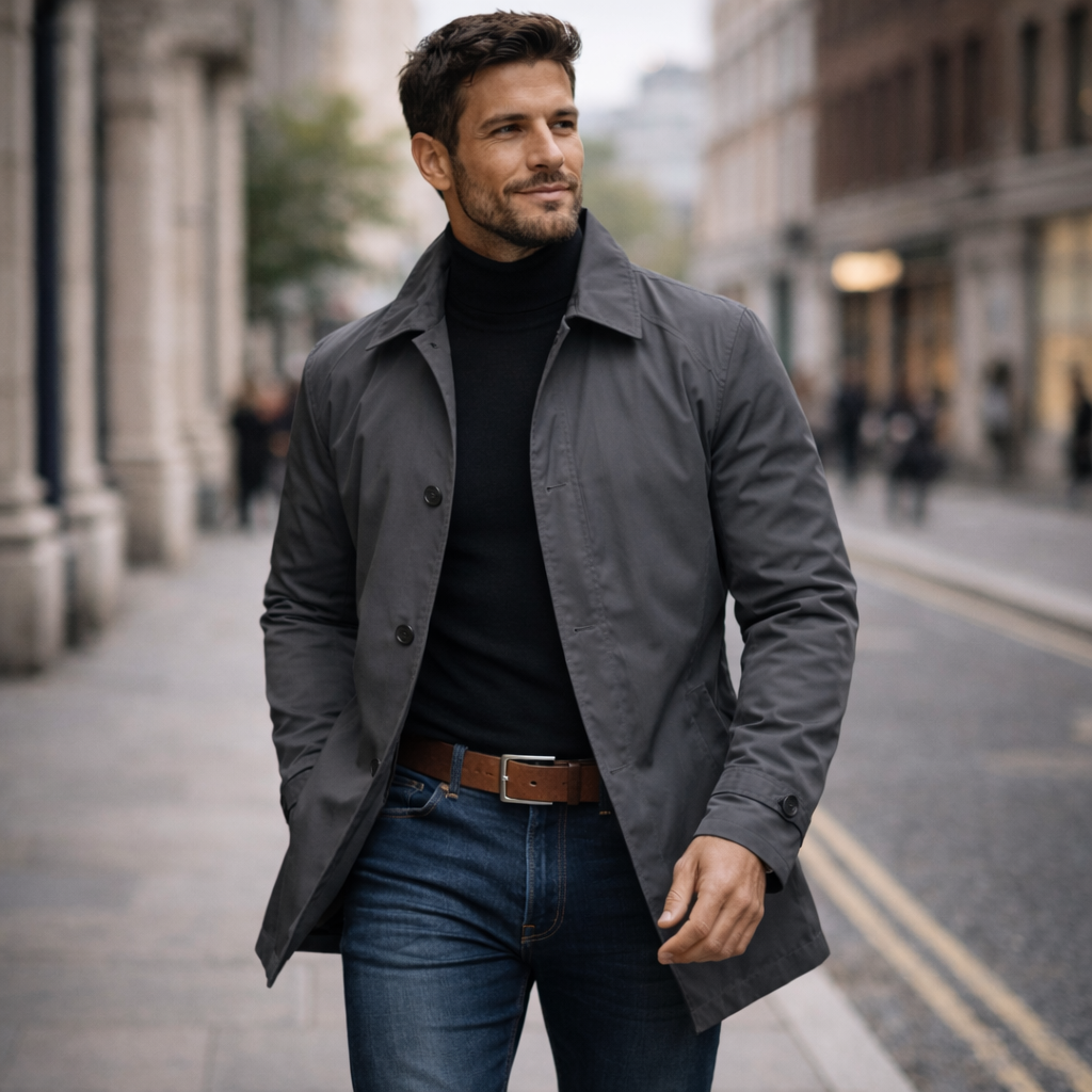 Cappotto Monopetto in Cotone – Spazio Moda – vista 2