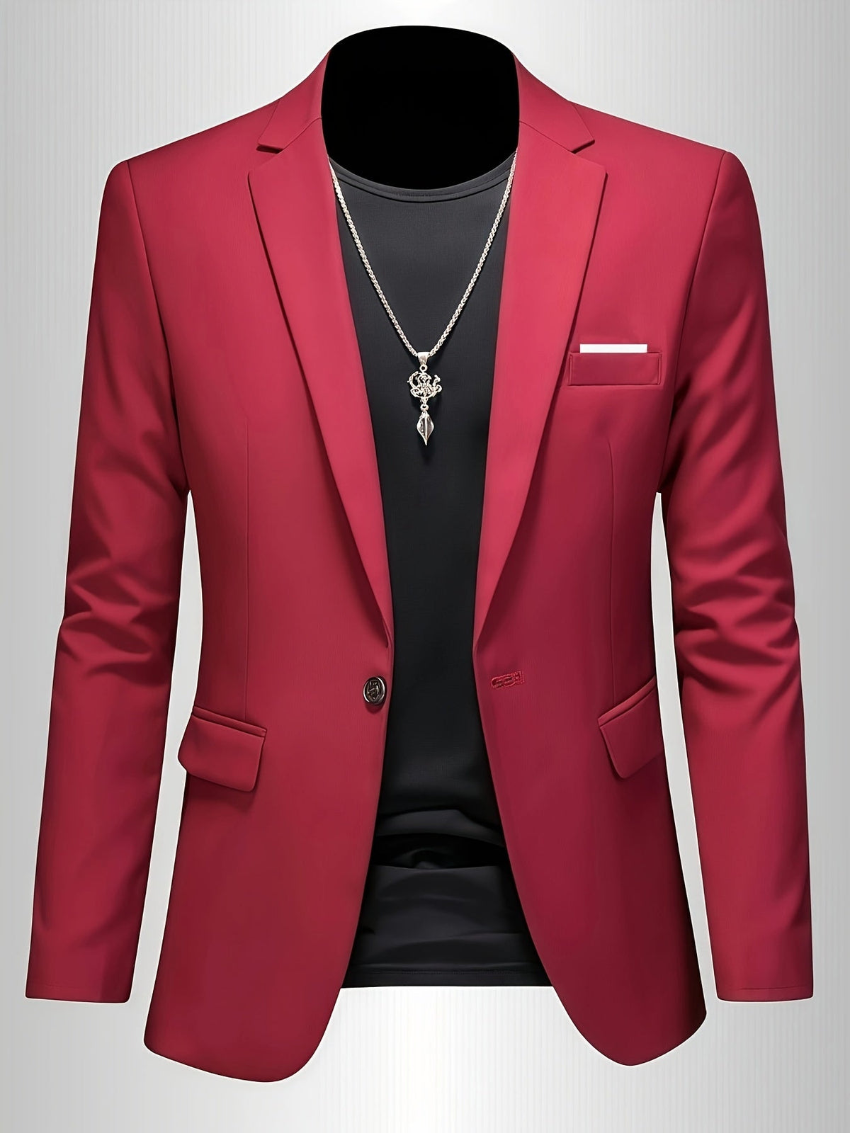 Blazer Sartoriale Slim con Revers a Lancia – Spazio Moda – vista 5