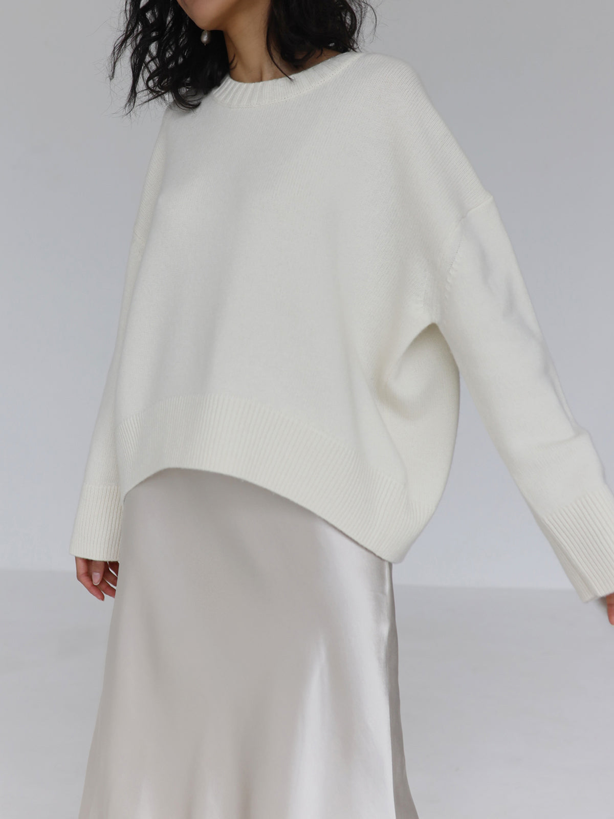 Maglione a Coste Girocollo – Spazio Moda