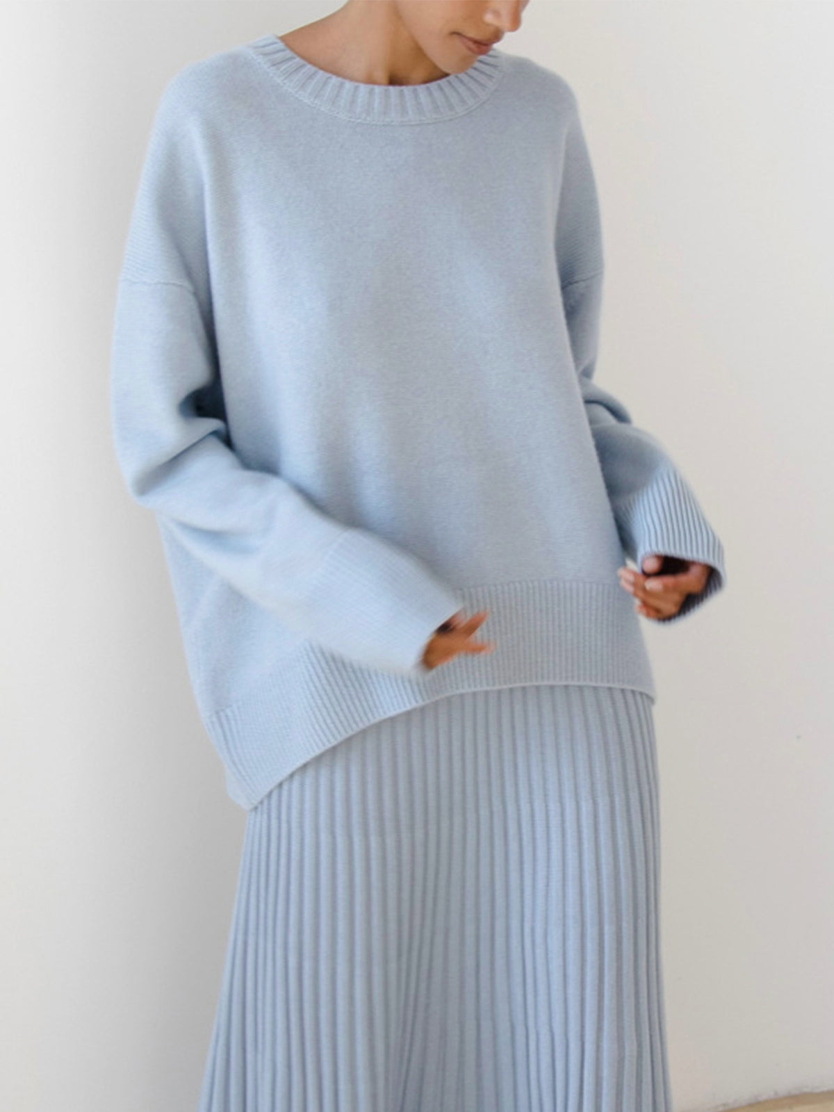 Maglione a Coste Girocollo – Spazio Moda – vista 3