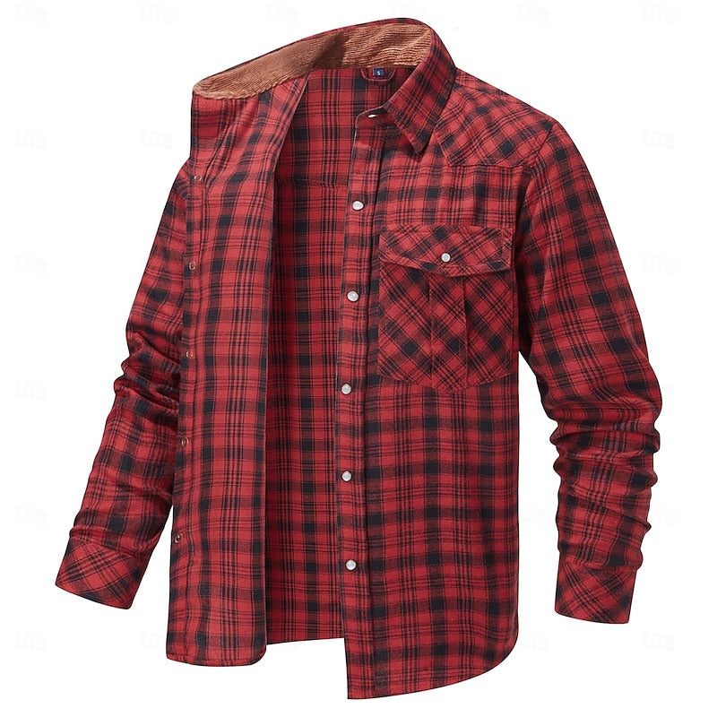 Giacca Calda con Bottoni a Quadri – Spazio Moda