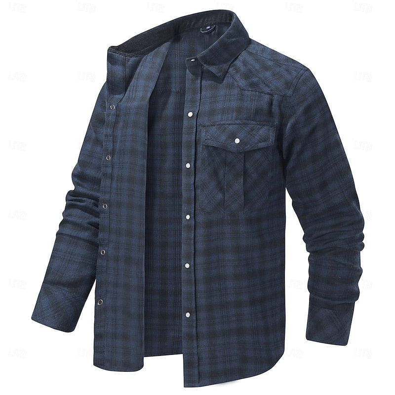 Giacca Calda con Bottoni a Quadri – Spazio Moda – vista 5
