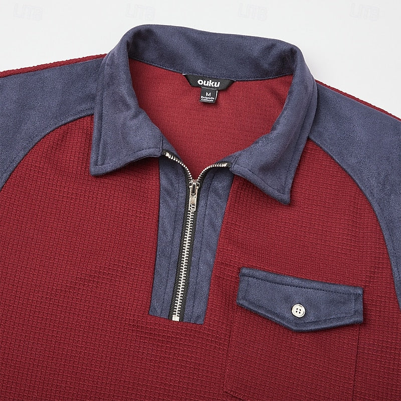 Maglione Strutturato Testurizzato con Zip – Spazio Moda – vista 2