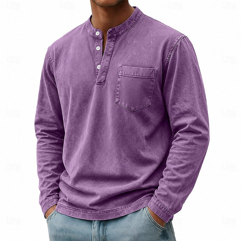 Camicia a Maniche Lunghe con Bottoni – Spazio Moda