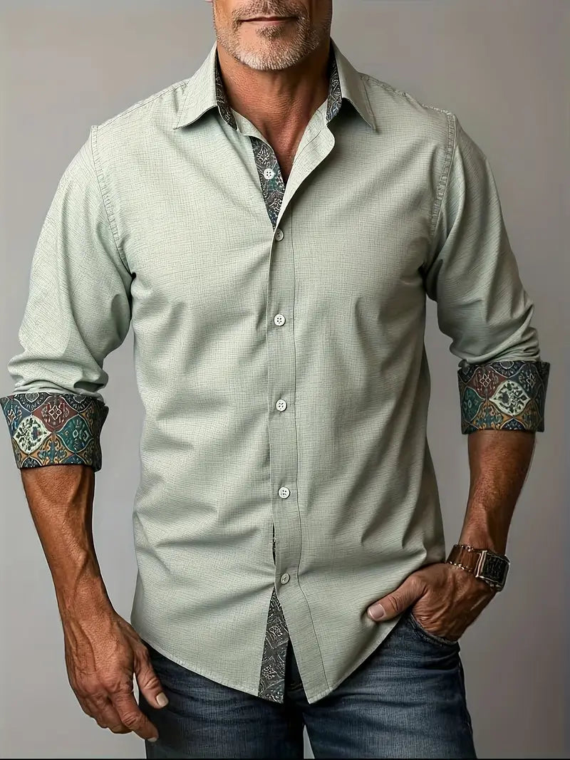 Camicia Sartoriale a Maniche Lunghe con Bottoni – Spazio Moda – vista 4