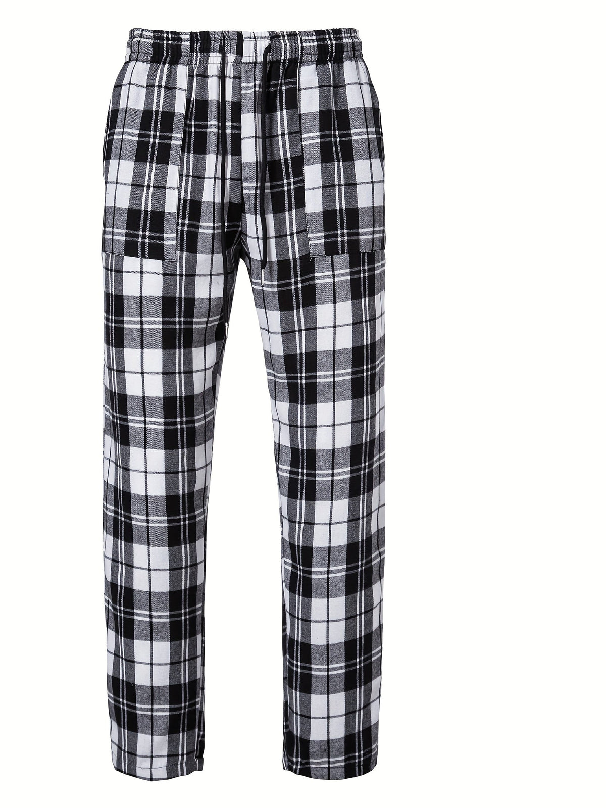 Pantaloni Morbidi con Elastico in Vita a Quadri – Spazio Moda – vista 4