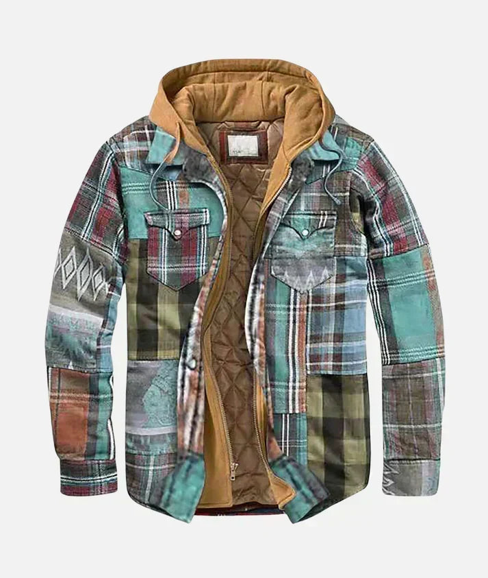 Varel – Giacca Patchwork a Scacchi da Uomo – Spazio Moda