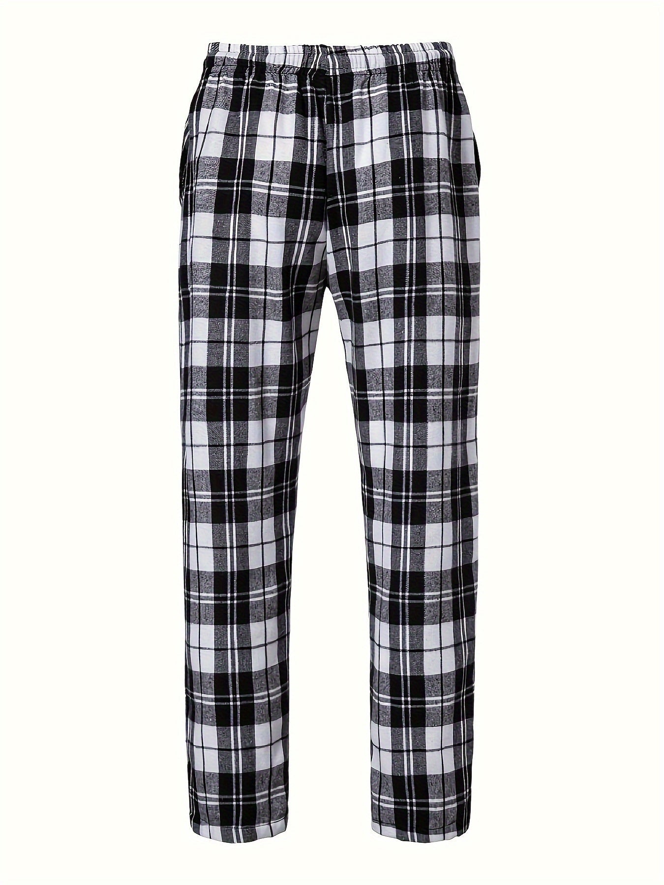 Pantaloni Morbidi con Elastico in Vita a Quadri – Spazio Moda – vista 2
