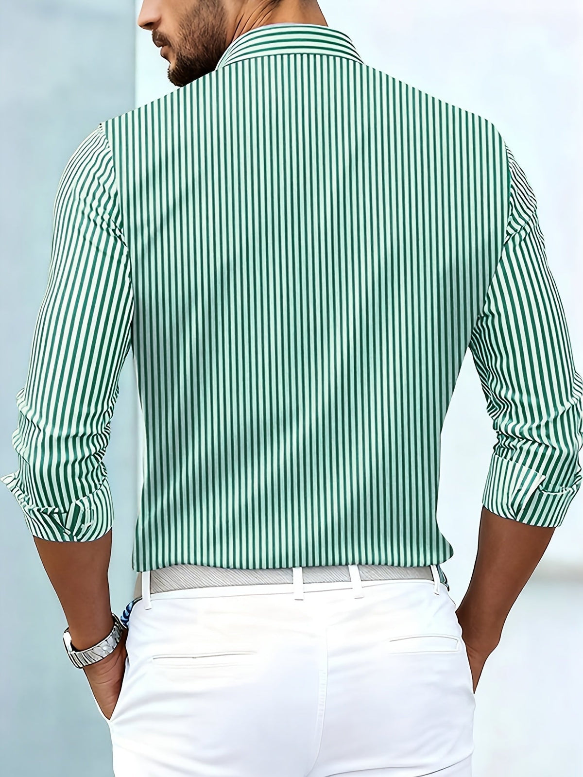 Emerson – Camicia da Uomo a Righe Vintage – Spazio Moda – vista 5