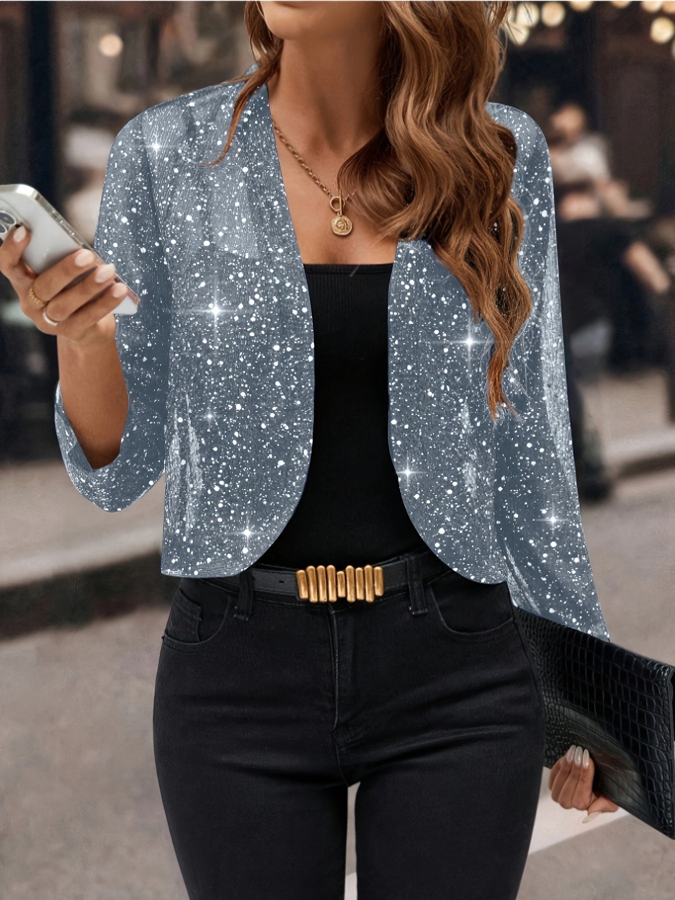 Giacca Corta Aperto sul Davanti – Spazio Moda – vista 6