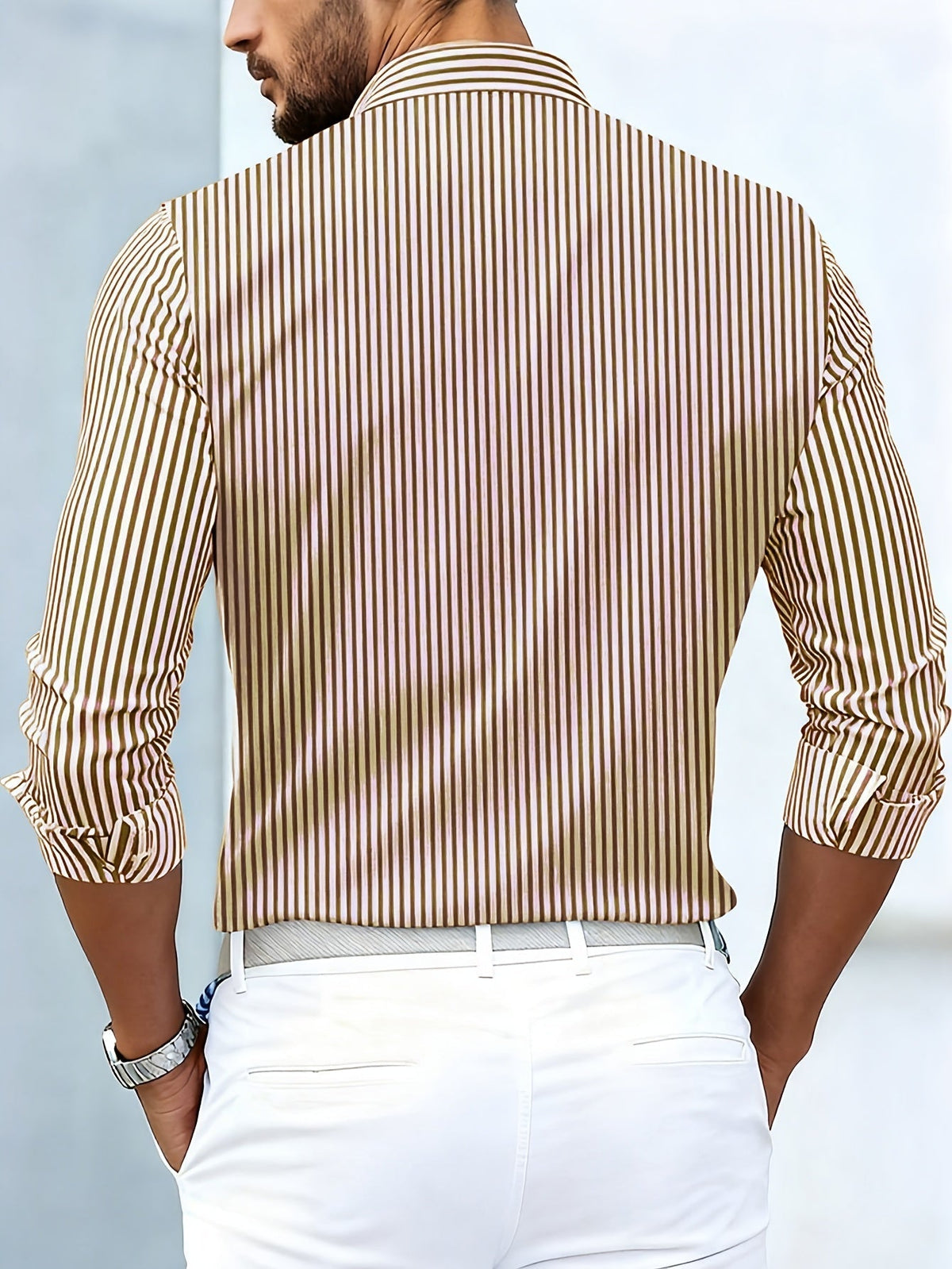 Emerson – Camicia da Uomo a Righe Vintage – Spazio Moda – vista 6