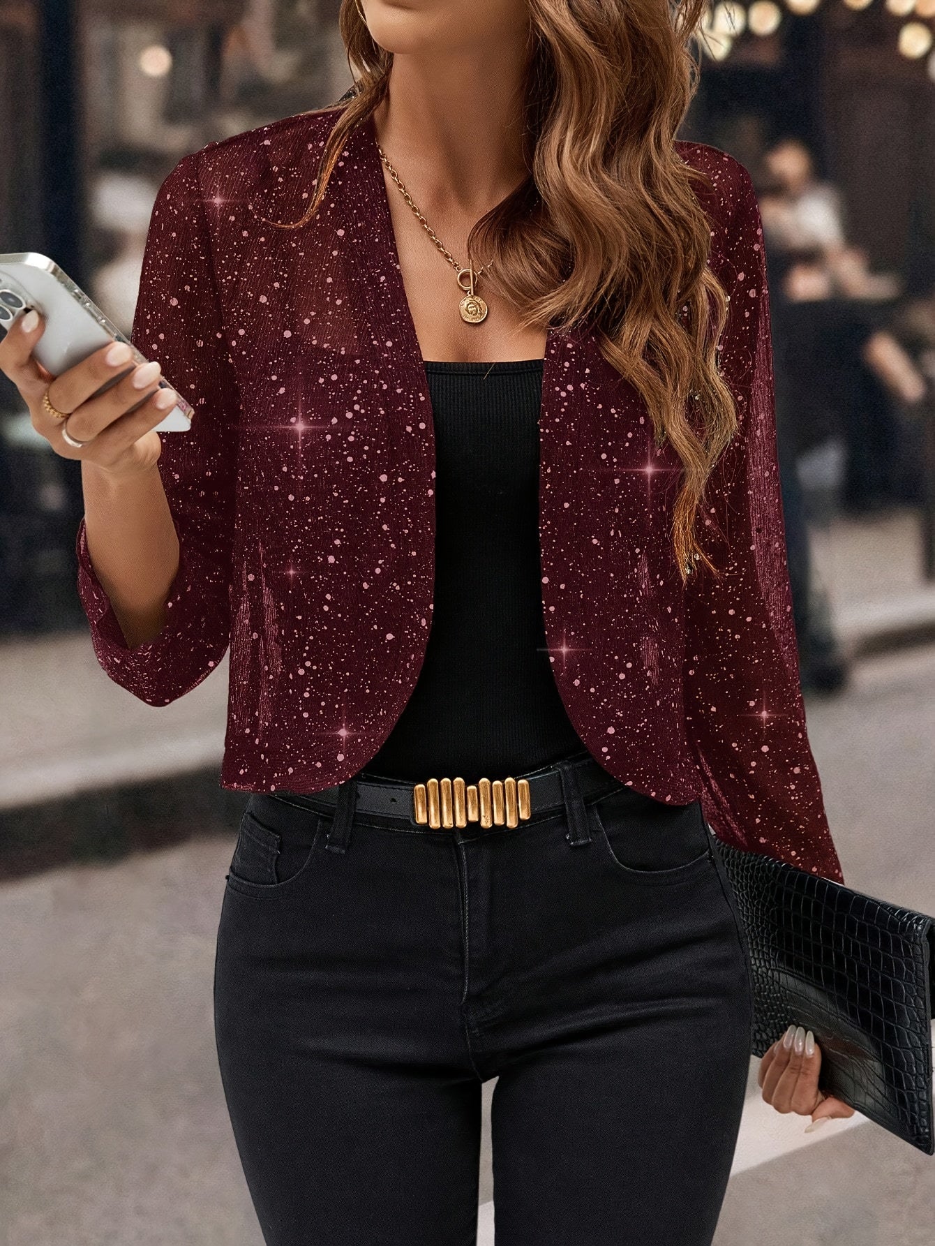 Giacca Corta Aperto sul Davanti – Spazio Moda – vista 5
