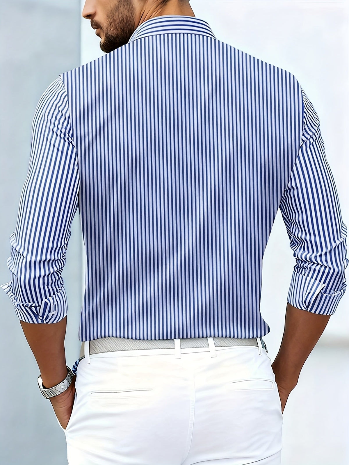 Emerson – Camicia da Uomo a Righe Vintage – Spazio Moda – vista 8