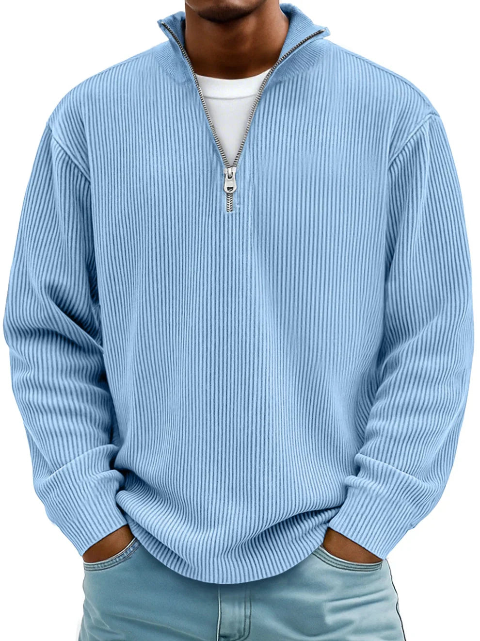 Varel – Maglione a Righe con Zip al Collo – Spazio Moda – vista 13