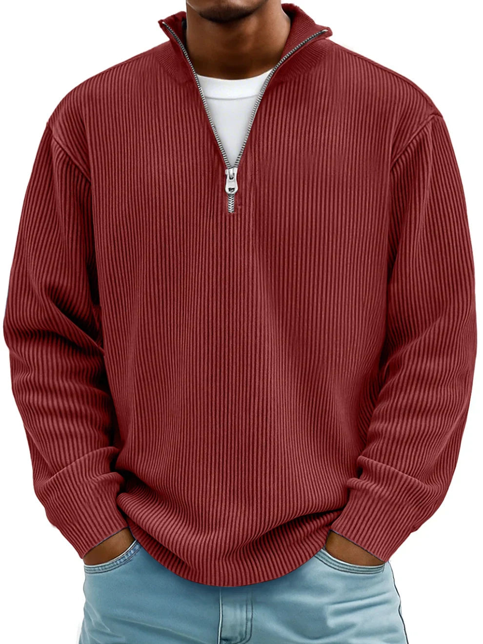 Varel – Maglione a Righe con Zip al Collo – Spazio Moda – vista 15