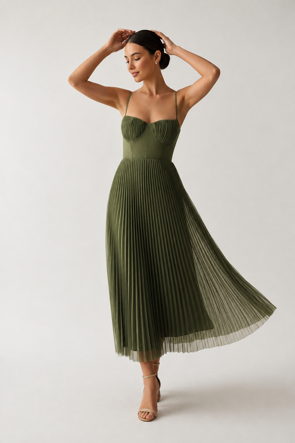 Tamara – Abito Midi con Corsetto Strutturato – Spazio Moda – vista 6
