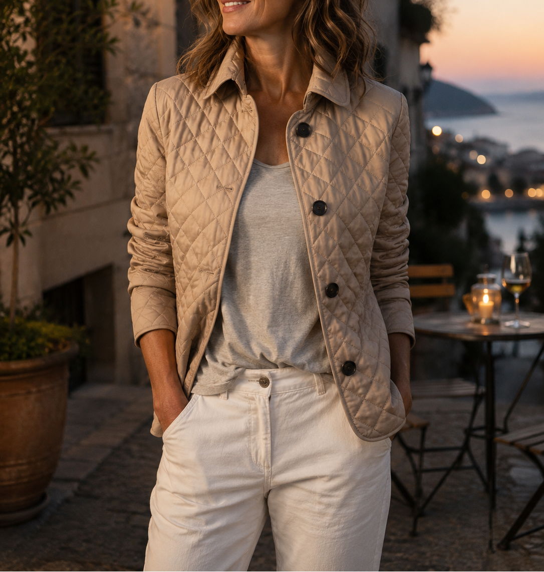 Loredana – Giacca Trapuntata Leggera – Spazio Moda – vista 2