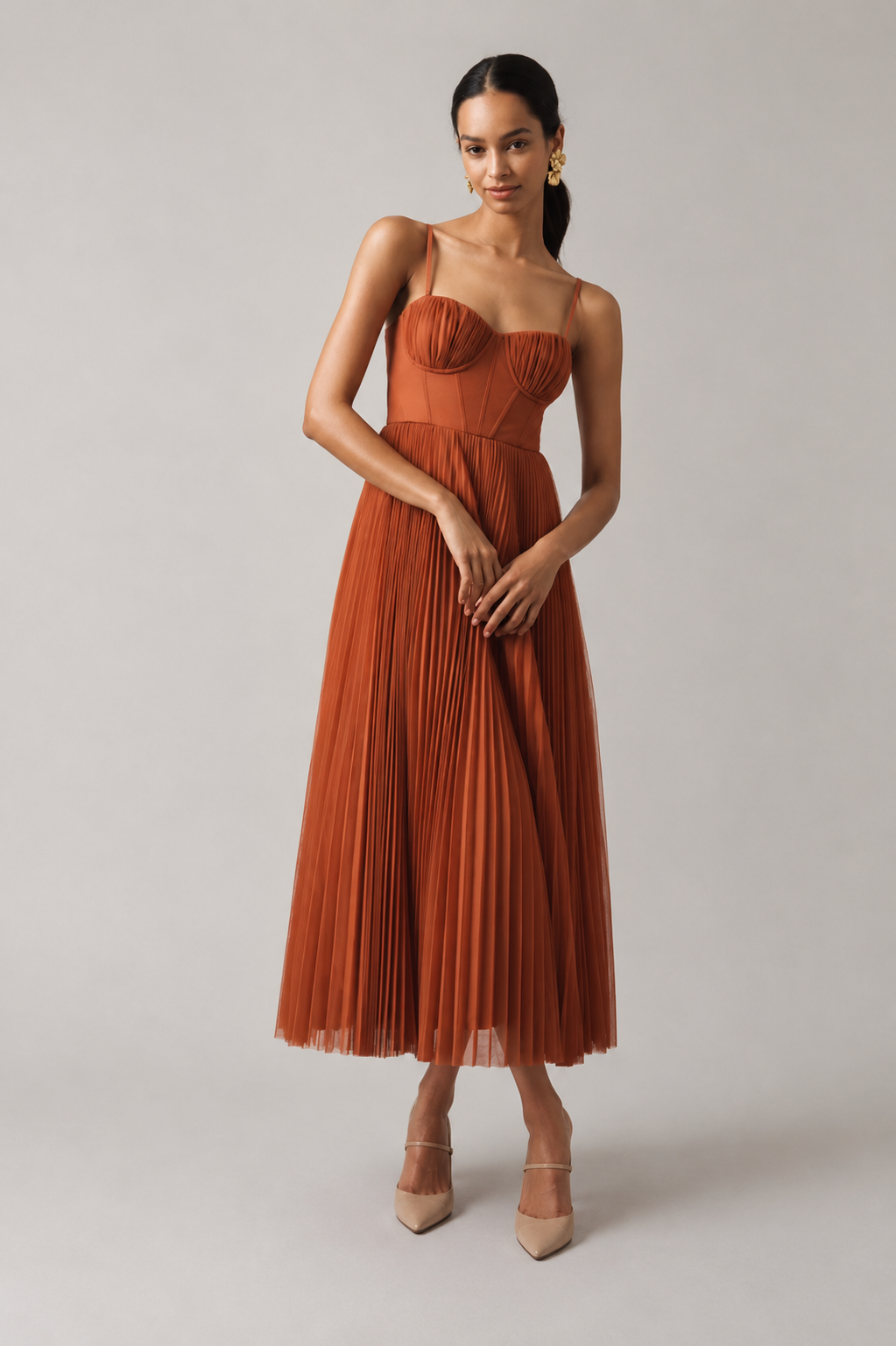 Tamara – Abito Midi con Corsetto Strutturato – Spazio Moda – vista 9