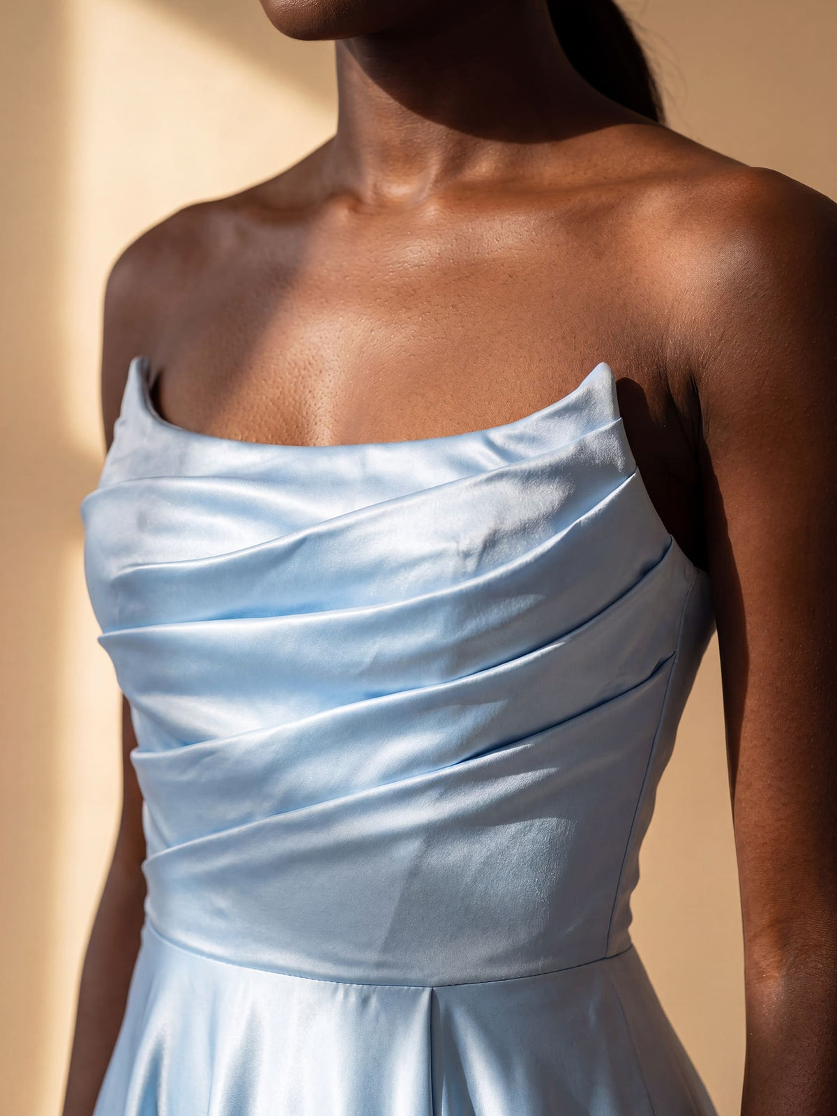 Mezzaluna – Abito Lungo Ball Gown in Raso Satinato – Spazio Moda – vista 6