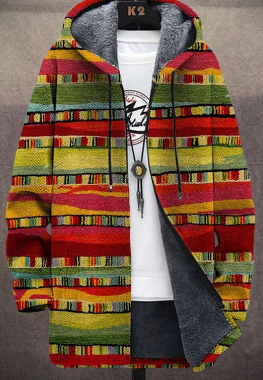 Felpa con Cappuccio Color Block in Pile – Spazio Moda – vista 4