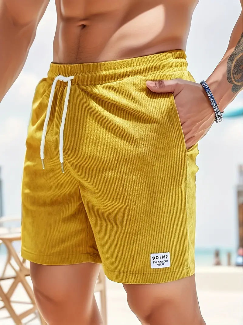Shorts a Coste con Elastico in Vita – Spazio Moda – vista 3