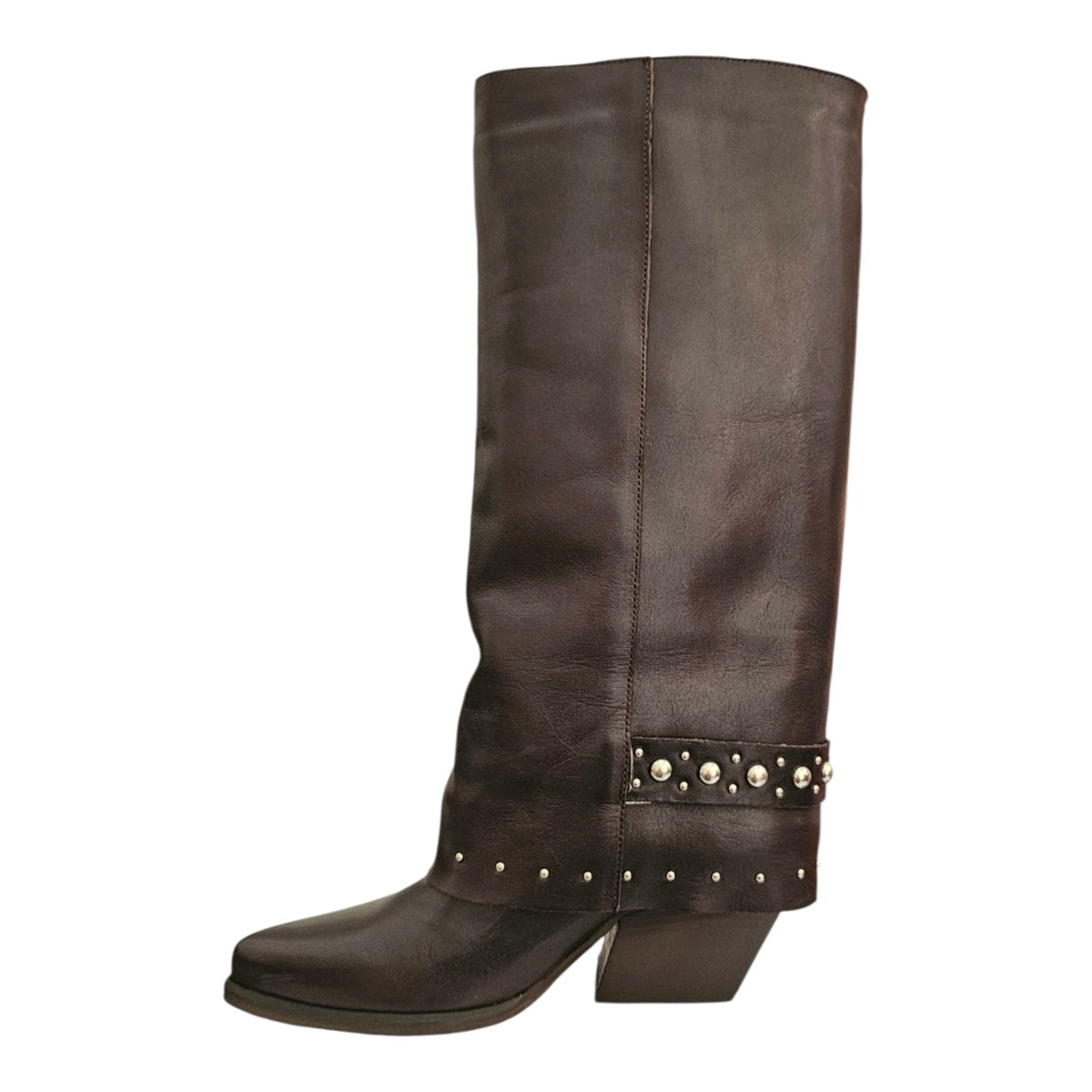 Cody – Stivale Texano in Pelle Testa di Moro con Borchie – Spazio Moda – vista 4