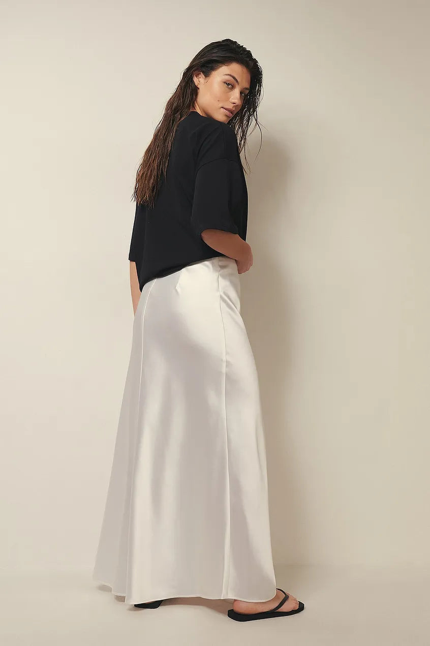 Gonna a Vita Alta in Raso – Spazio Moda – vista 6