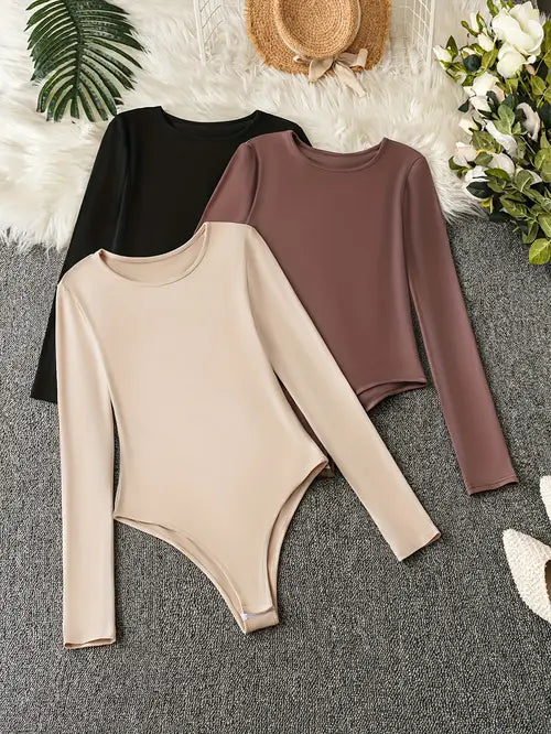 Top Aderente a Maniche Lunghe Girocollo – Spazio Moda – vista 4